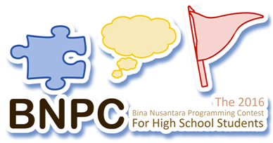 BINUS Programming Contest for HighSchool Student 2016